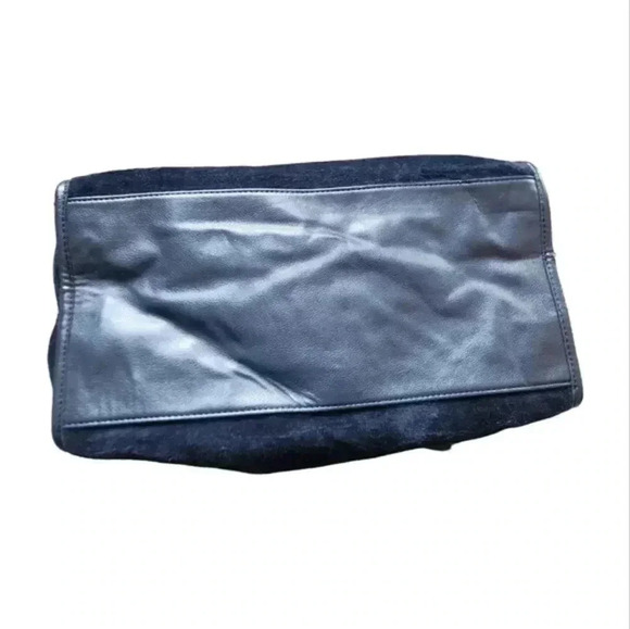 Juicy Couture Velour Pretty Day Satchel Bag Navy Shoulder Y2K Bedazzled Women's - Picture 7 of 16